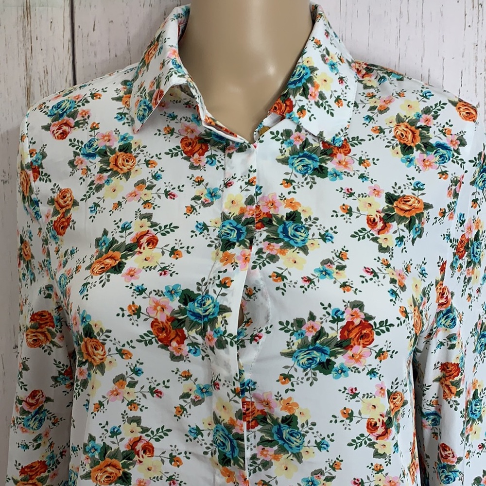 Philosophy Ruffled Button Down Dress - image 2